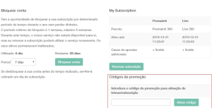 Códigos Promocionais